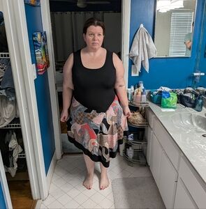 Patterned Asymmetrical Dress